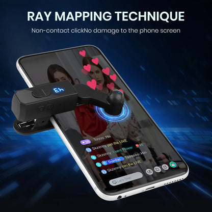 2026 Rechargeable Version Automatic Clicker - Auto Clicker Speed Tool – Fast Screen Tap Simulator for Smartphones and Controllers | Smart Trigger for Shopping, Rewards, Live Broadcast Likes and Tasks Portable Selfie #Summervibes